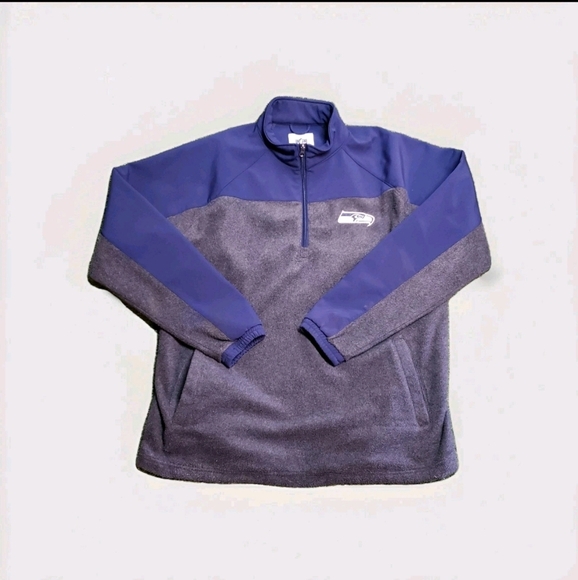NFL Other - NFL Seattle Seahawks Blue 1/4 Zip Pullover Jacket Mens M H1